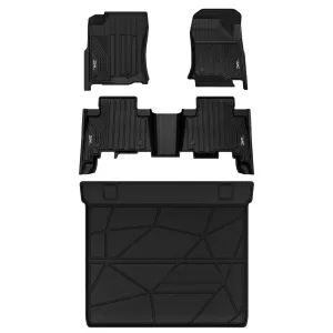 3W Toyota 4Runner 2013-2024 (Only for 5 Seat) Custom Floor Mats TPE Material & All-Weather Protection