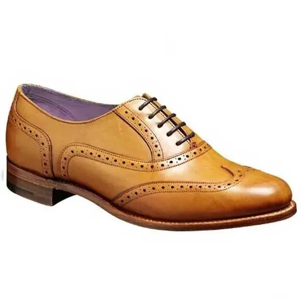 BARKER Freya Shoes – Ladies Brogues – Cedar Calf