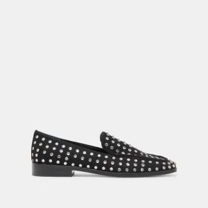 BENY CRYSTAL STUD FLATS BLACK CRYSTAL - re:vita