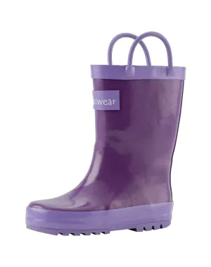 CHILDREN’S RUBBER RAIN BOOTS PURPLE ORCHID