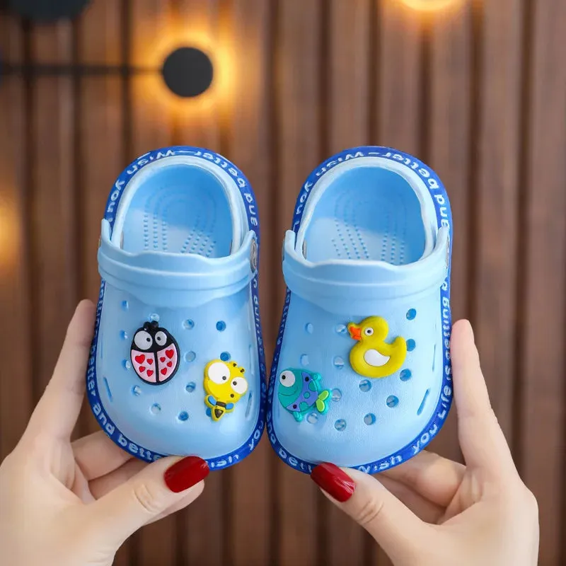 Children's Sandals and Slippers Cartoon Soft Sole Anti Slip Children's Shoes Girls' Indoor Home Shoes Boys' Sandals  Kids Shoes