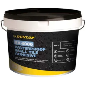 Dunlop Waterproof Wall Tile Adhesive 5Kg