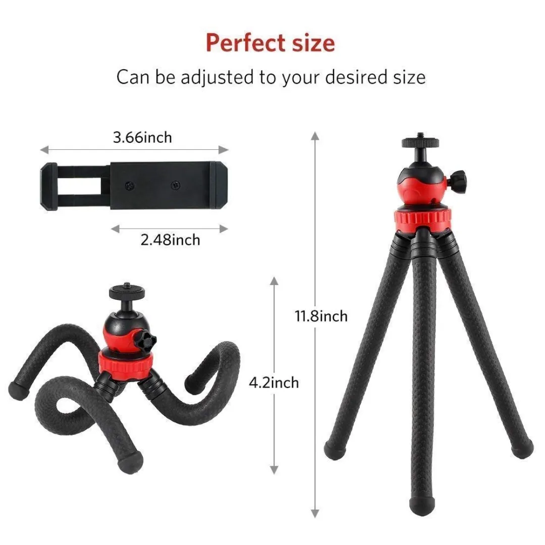 Flexible Gorillapod for Mobile & Camera | 360° Rotating Ball Head Tripod