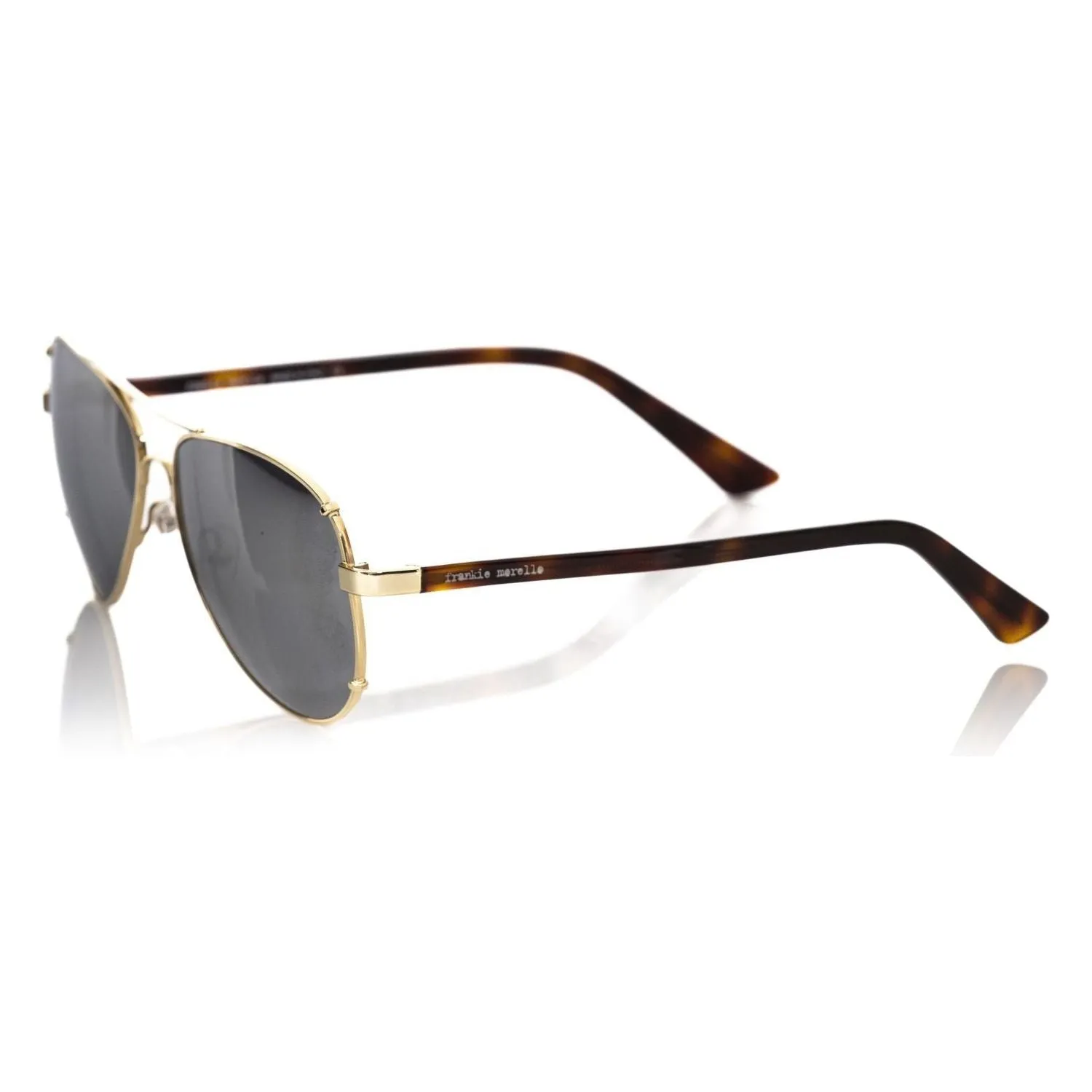 Frankie Morello Gold Metallic Fiber Men's Sunglass