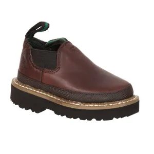 Georgia Infant Boys Soggy Brown Leather Romeo Loafers Slip-On Boots