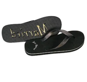 Just Married Men's Flip Flops