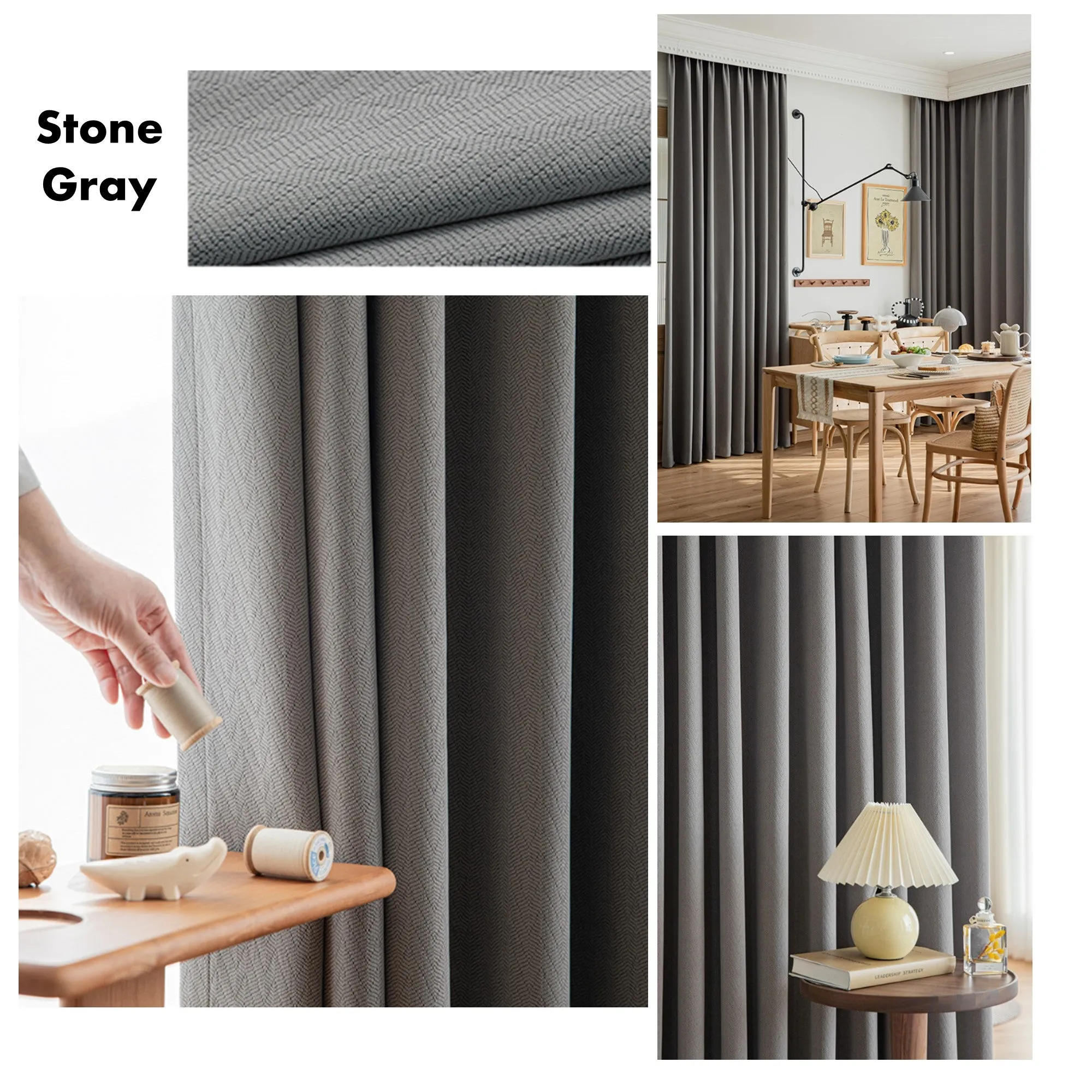 Lisse Textured Window Curtains Drapery