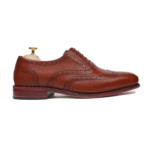 Marburg - Men's Orange Tan Calf Leather Oxford Shoe