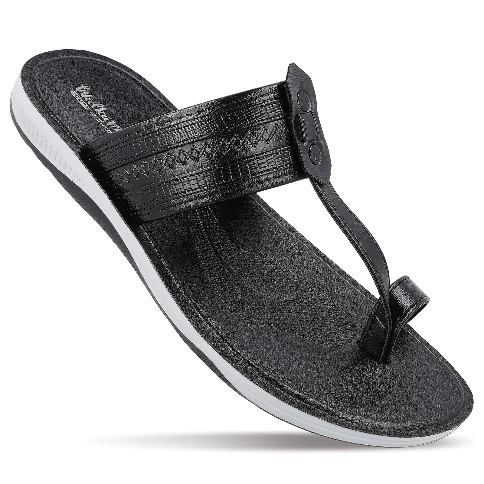 Men's Kolhapuri Chappal - WE1343 Black