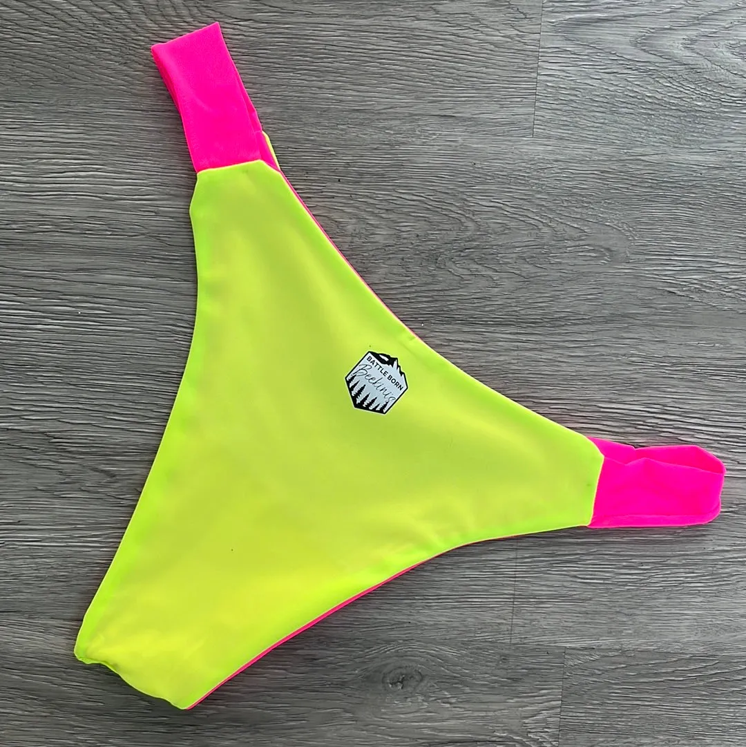 Neon Scoop Bottom Sample Piece