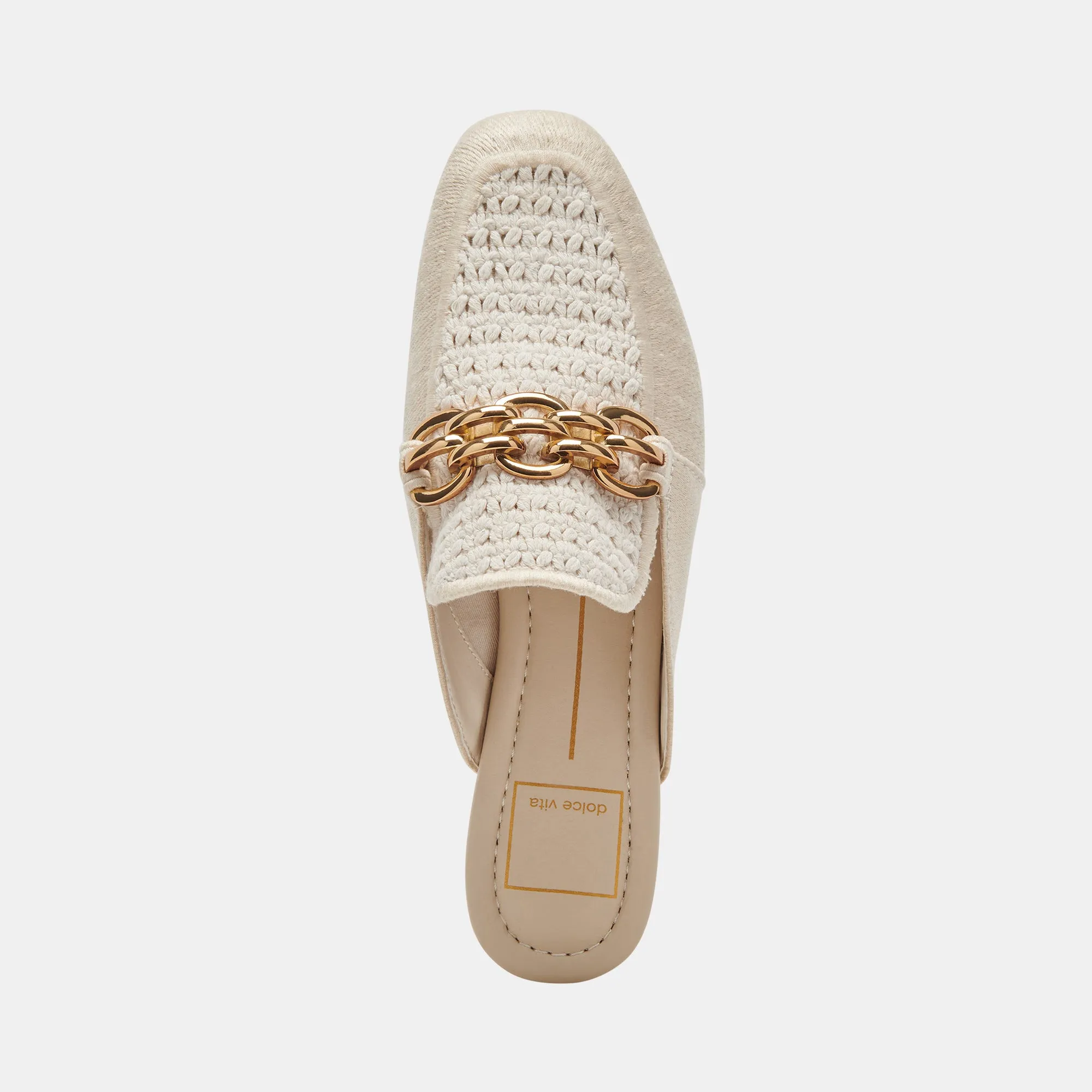 SOLINA FLATS IVORY WOVEN