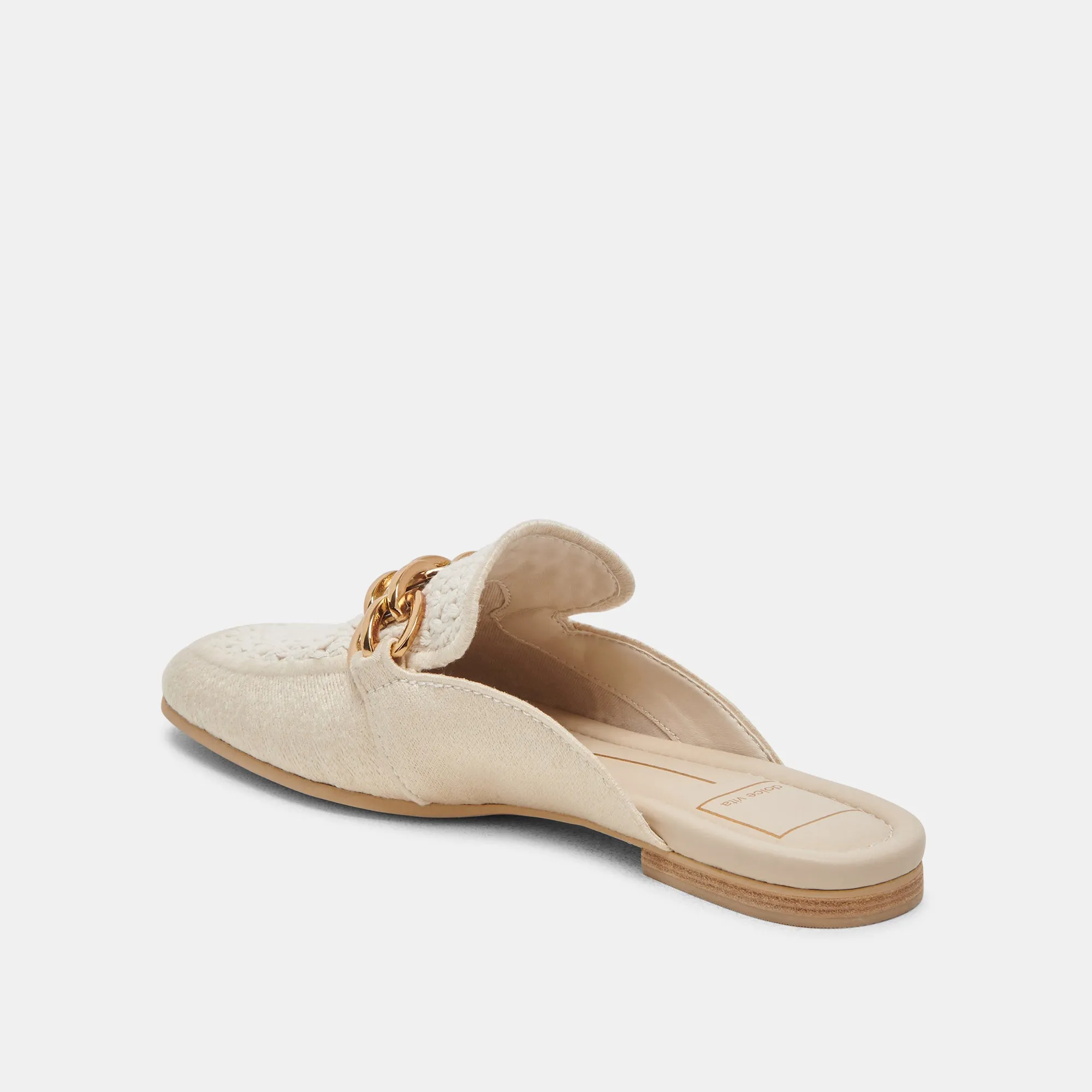 SOLINA FLATS IVORY WOVEN