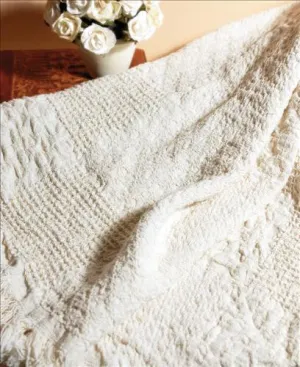 Textured Blocks 2-Layer Cotton Throw Blanket