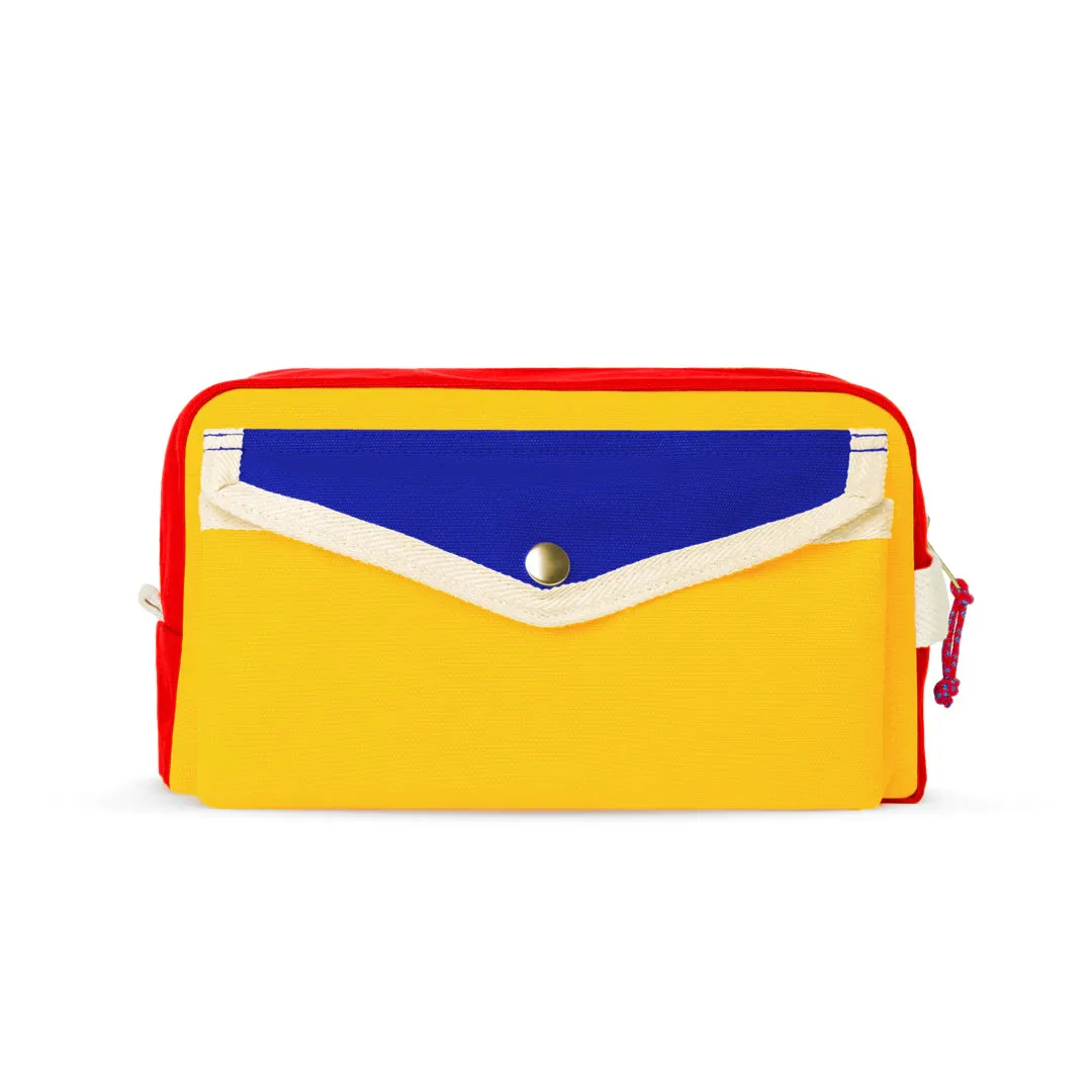 Toilet Bag - Blue Red Yellow