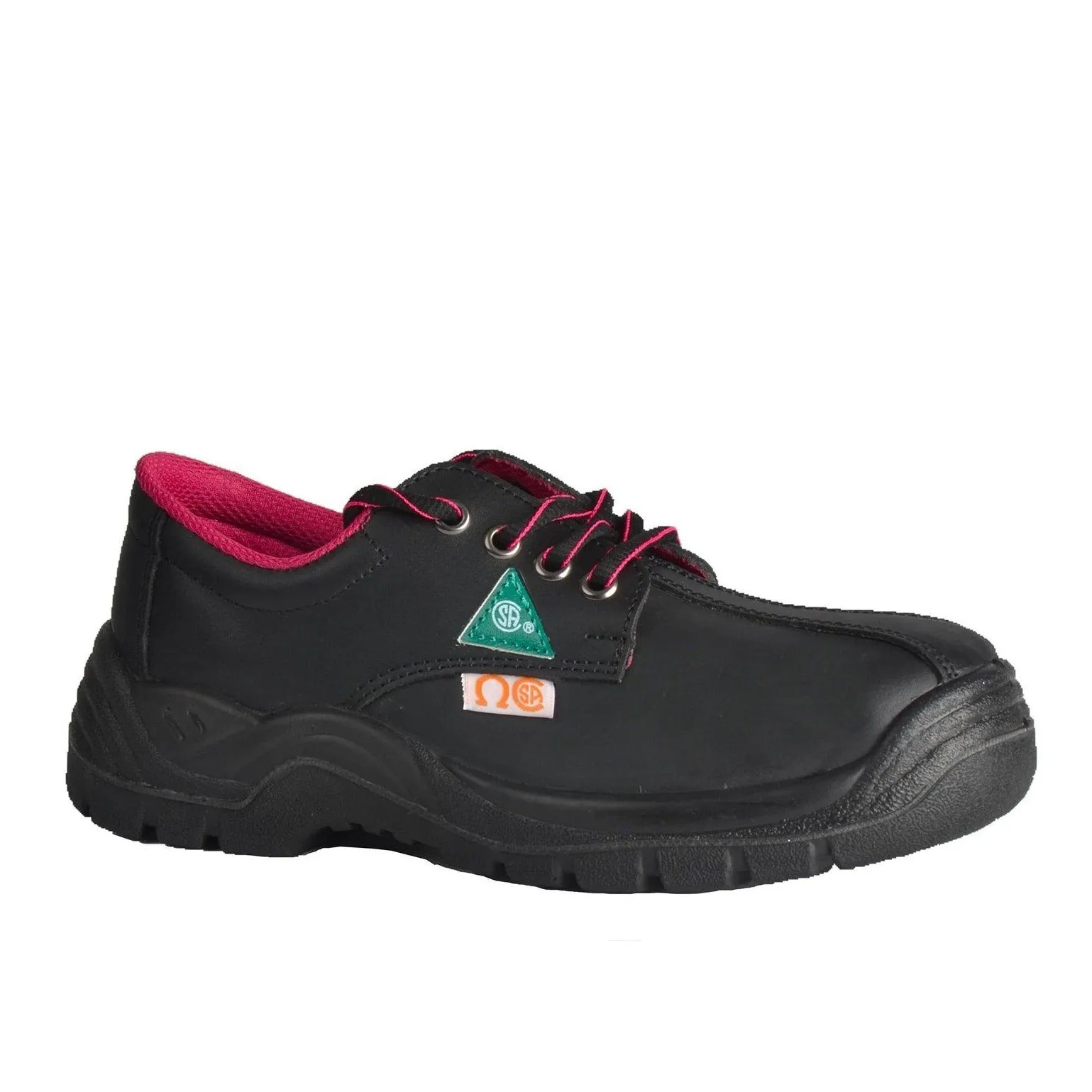 Tuff & Durable® - Lace Up Work Shoes with Steel Toe & Plate | Black