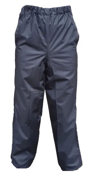 Unisex Black Waterproof Overtrousers Walking Hiking Wet Weather Gear WP03A